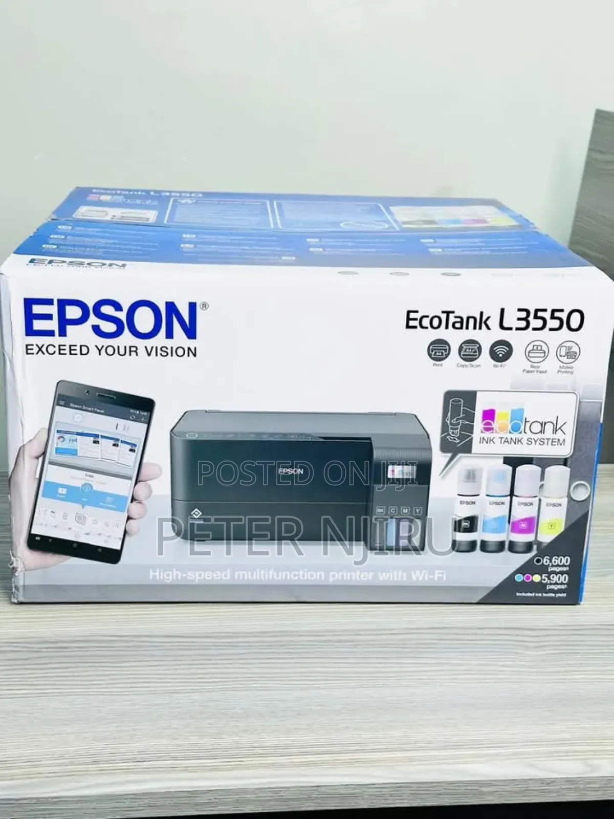 L3550 EPSON Printer Print Scan Copy Wifi Original