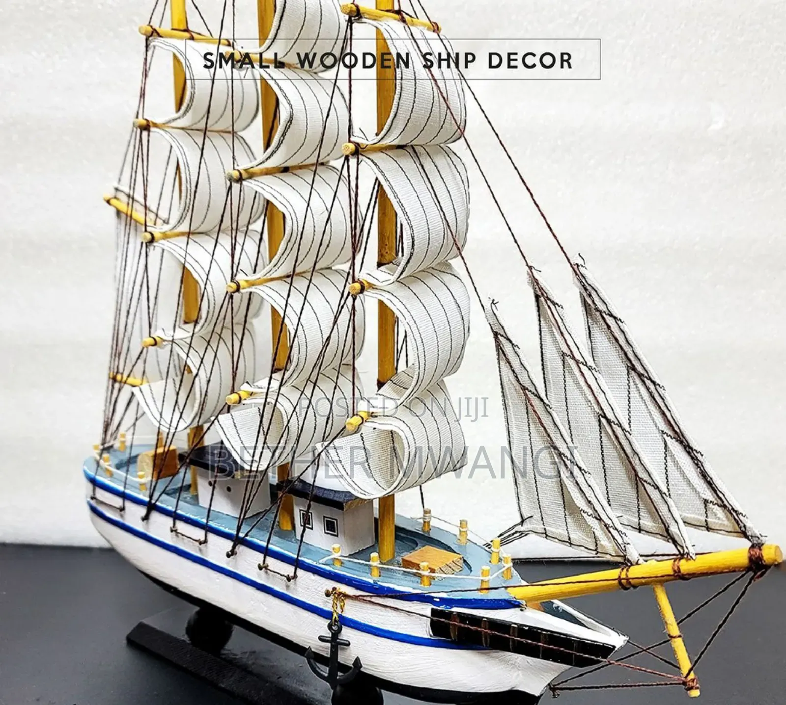 Wooden Ship Decor in Kenya