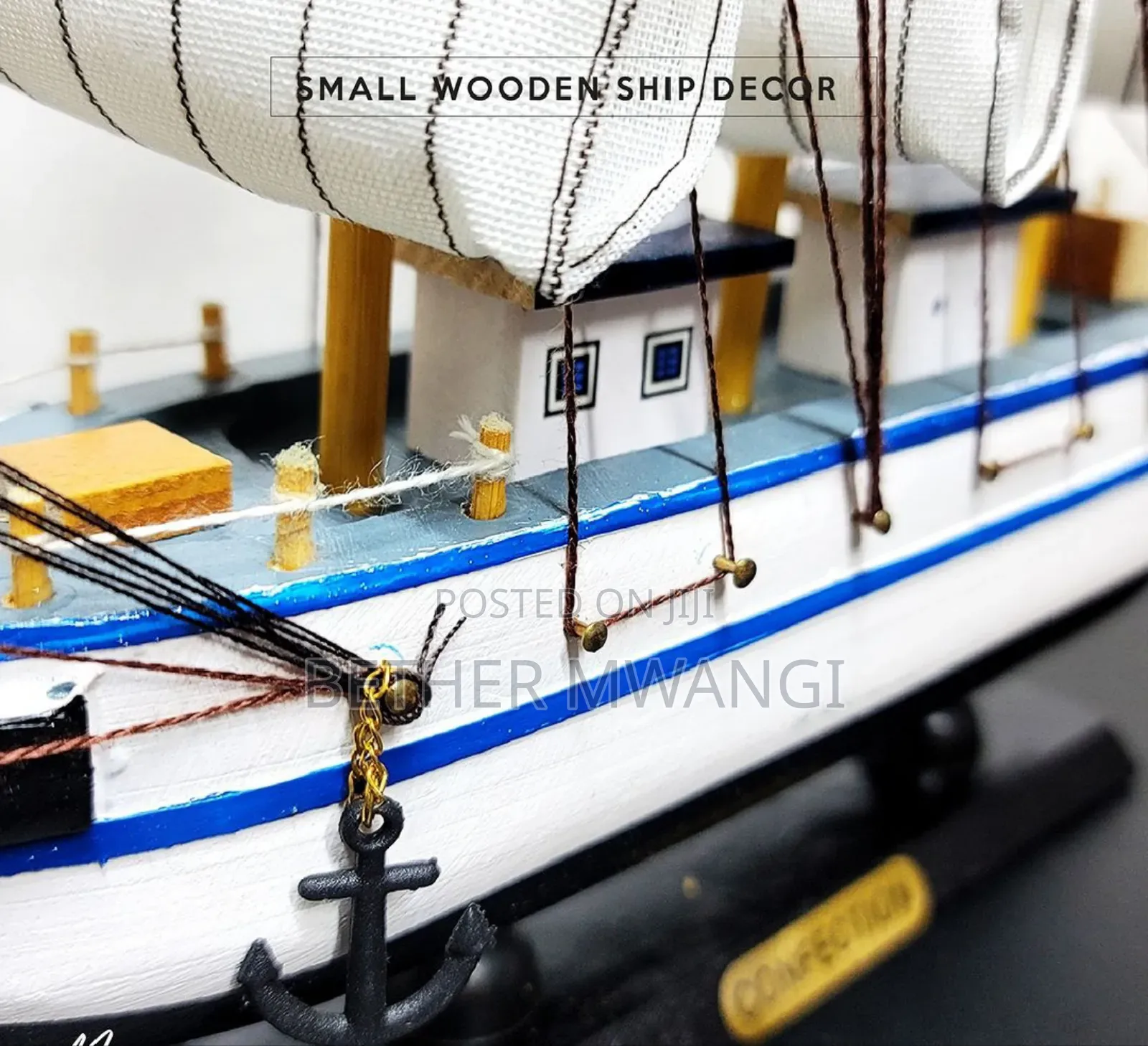 Wooden Ship Decor in Kenya
