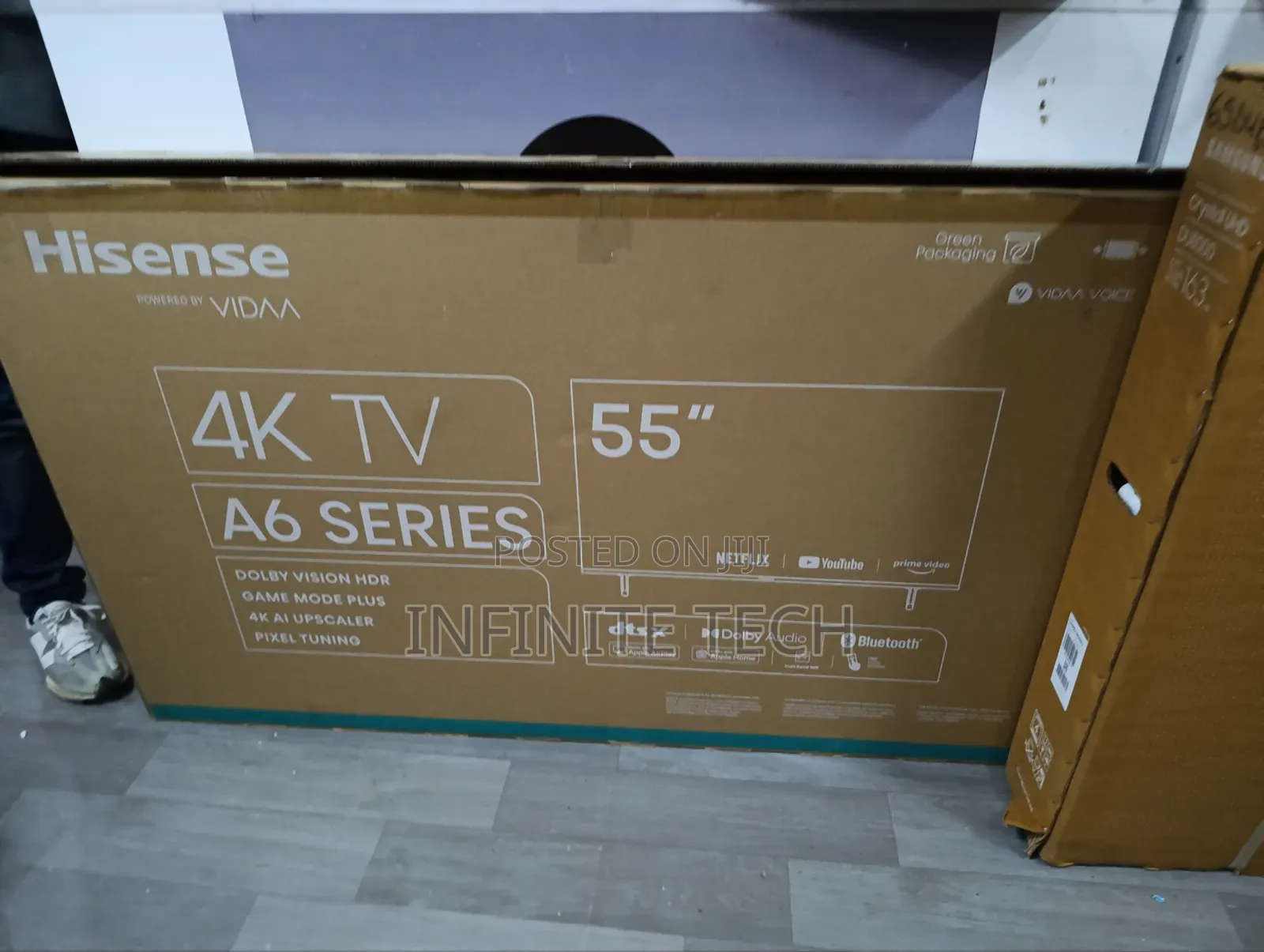 55" Hisense A6 Series Uhd Vidaa Tv
