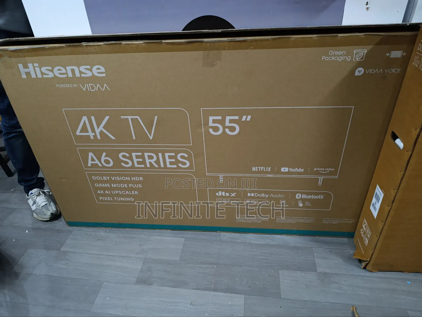 55" Hisense A6 Series Uhd Vidaa Tv