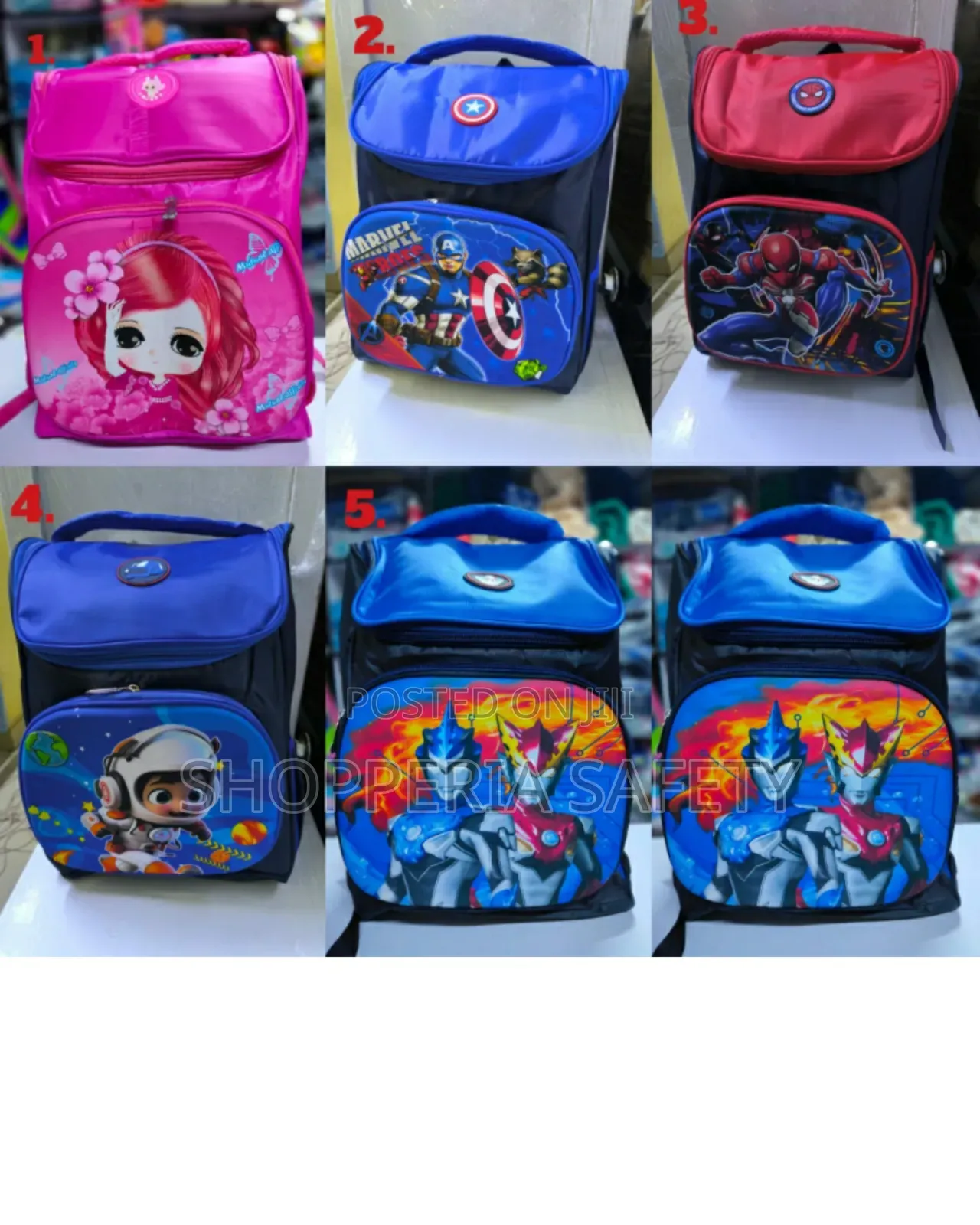 Scholesterol Backpacks Cartoon Themed
