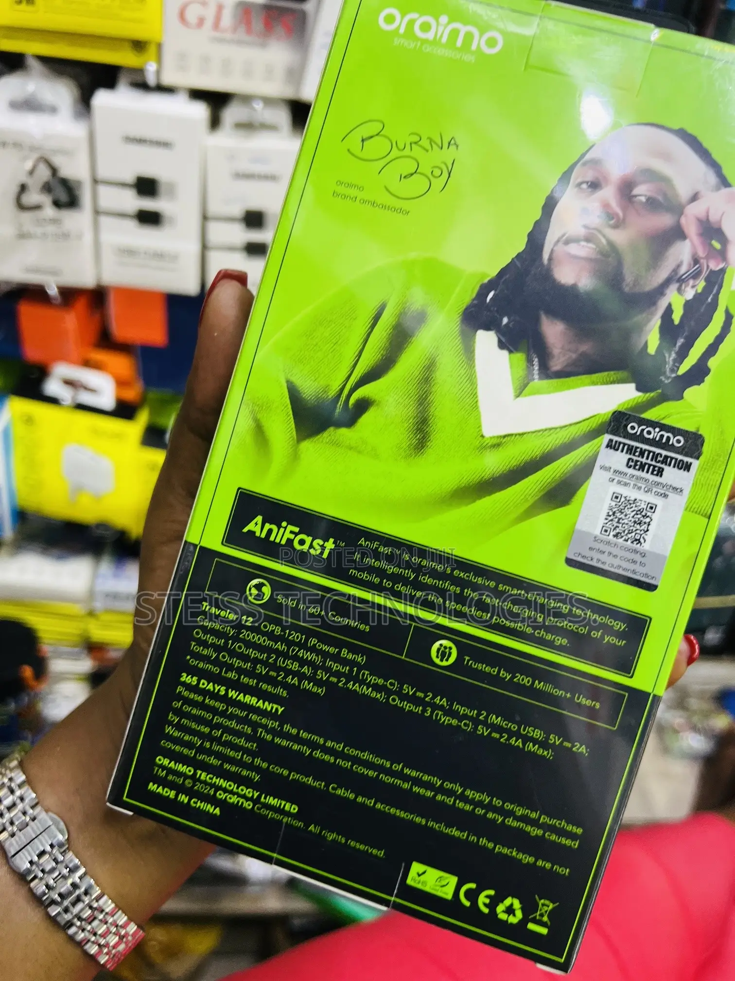 Oraimo 20000mah Powerbank.