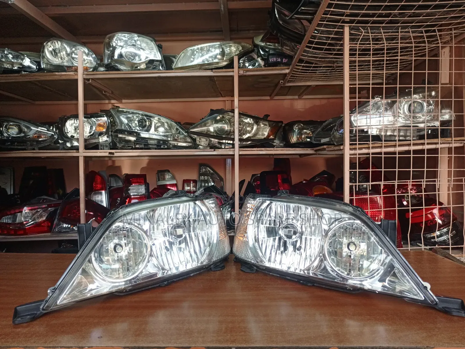 Shinny Reflector Toyota Vista Ex-Japan Headlights Complete