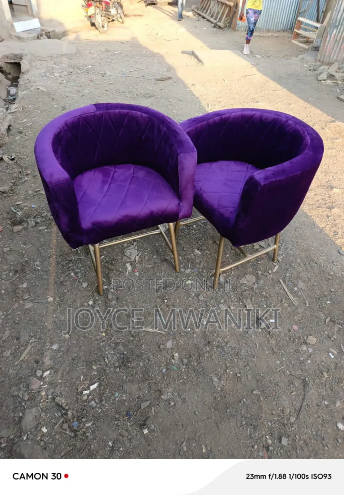 Manicure Styling Seats, Dark Purple 