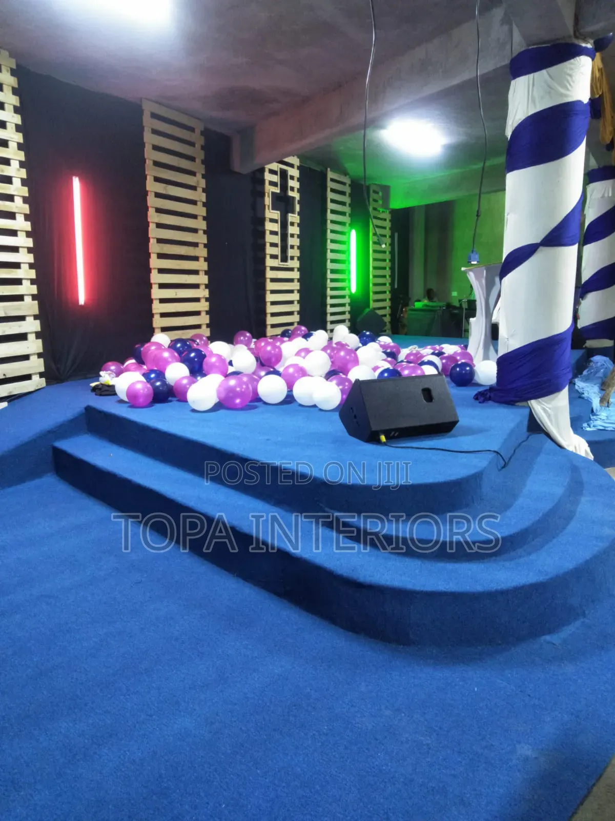 Delta Navy Blue Church Altar Decoration Wall to Wall Carpets