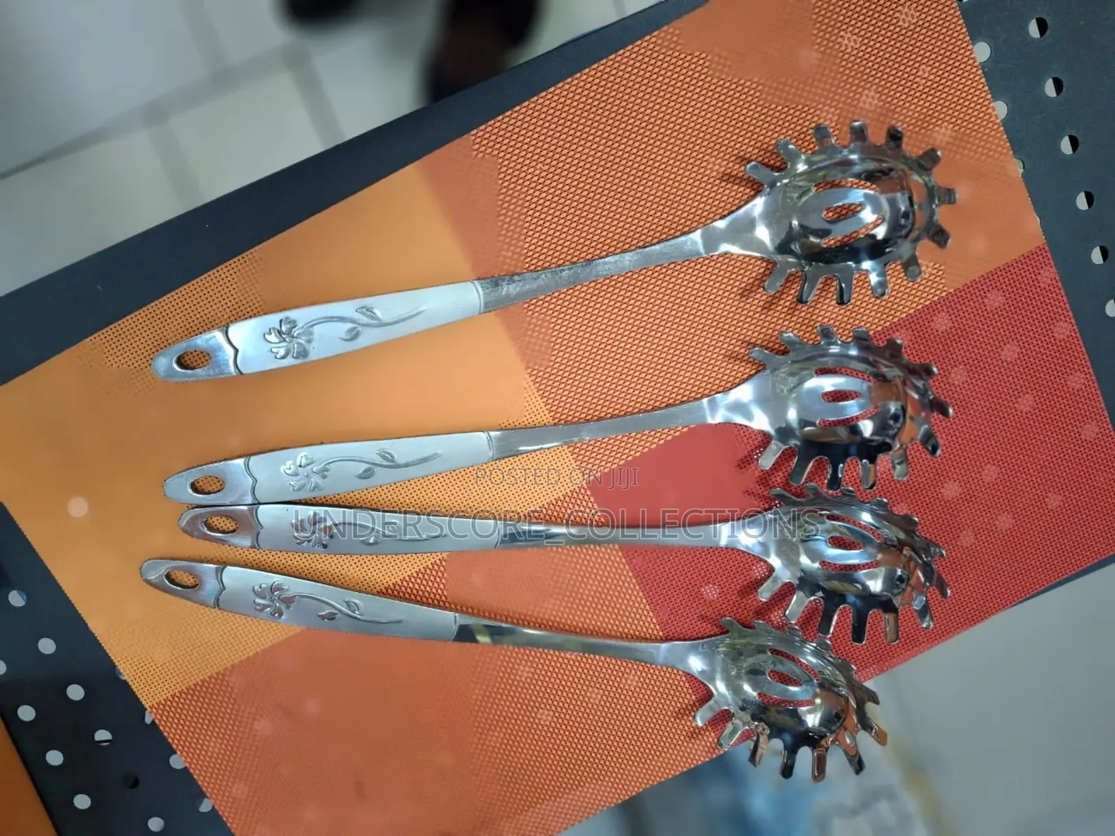 Stainless Steel Rake. Spoon Like Shape.