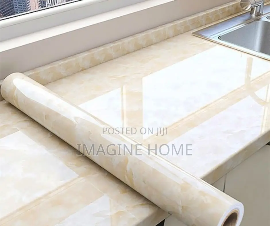 Beautiful Marble Contact Paper White With Brown Shade