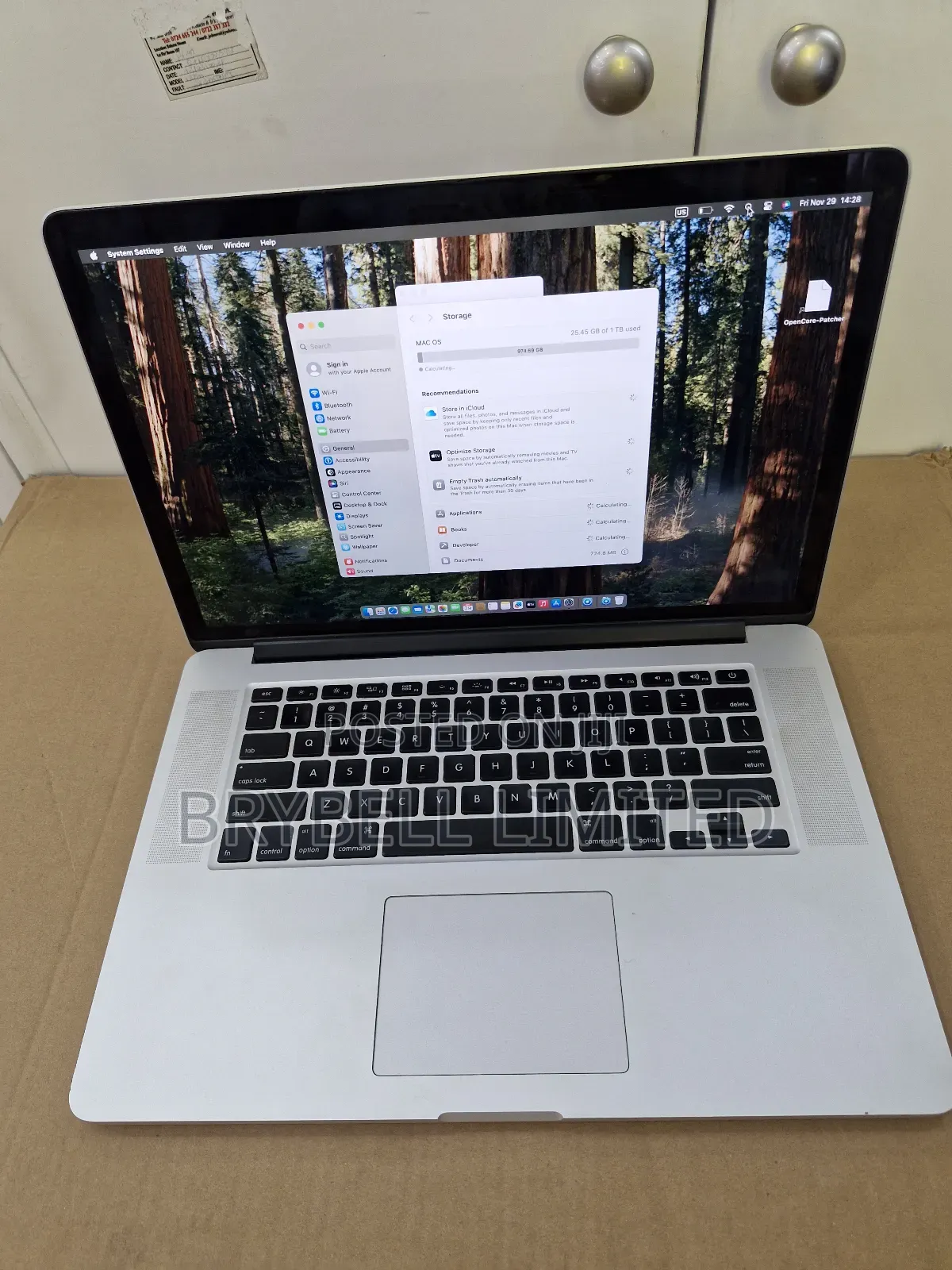Laptop Apple MacBook Pro 2015 16GB Intel Core I7 SSD 1T