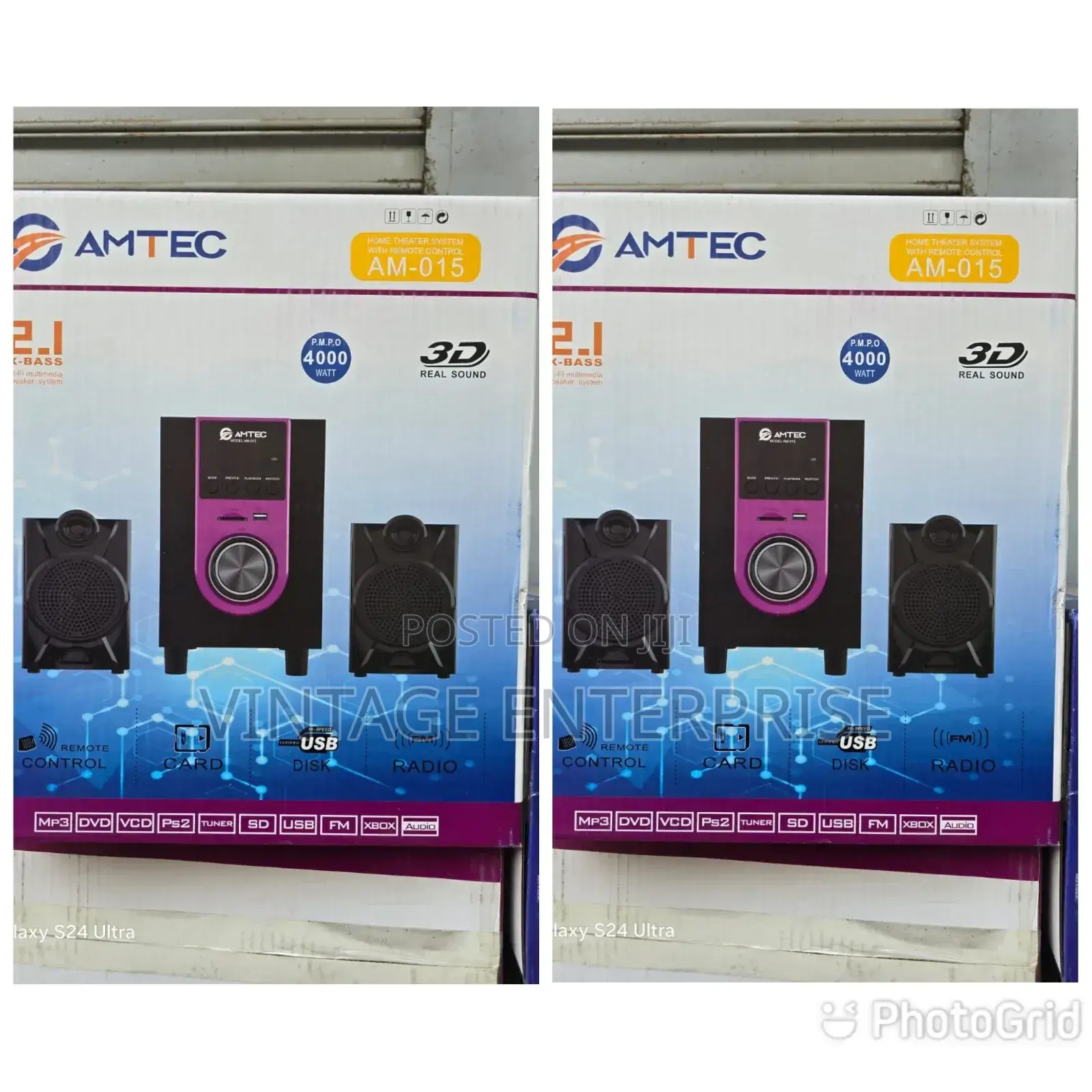 2.1 Amtec Home Theater System With Remote Control Woofer