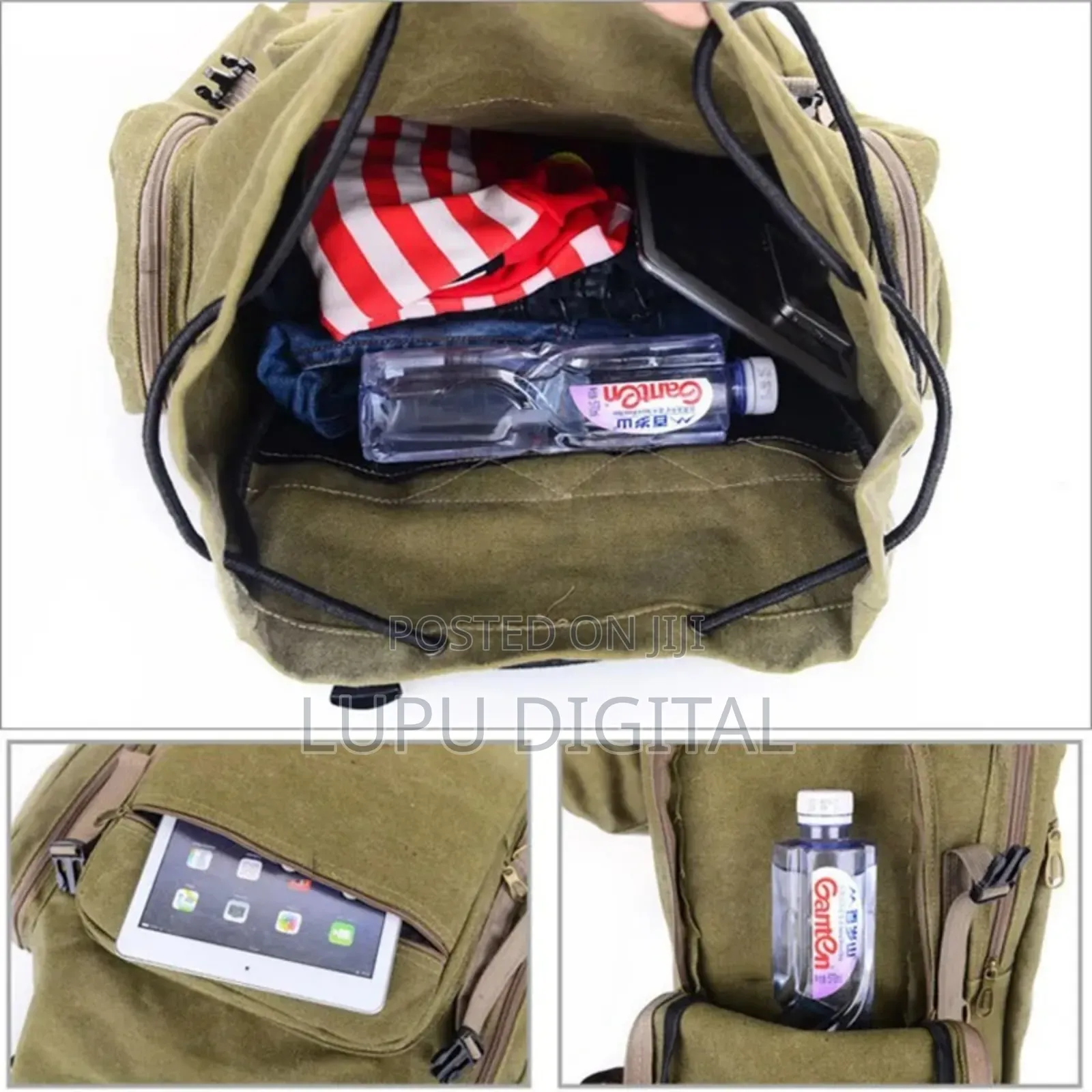 75ltrs Men Military Bag Tactical Backpack Canvas Army Bag