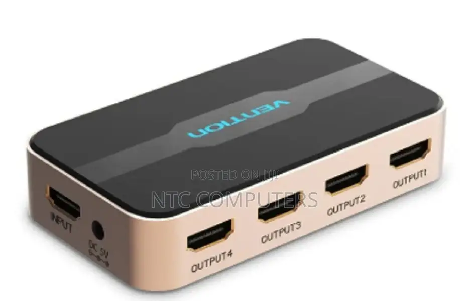 Vention 1 in 4 Out HDMI Splitter Black