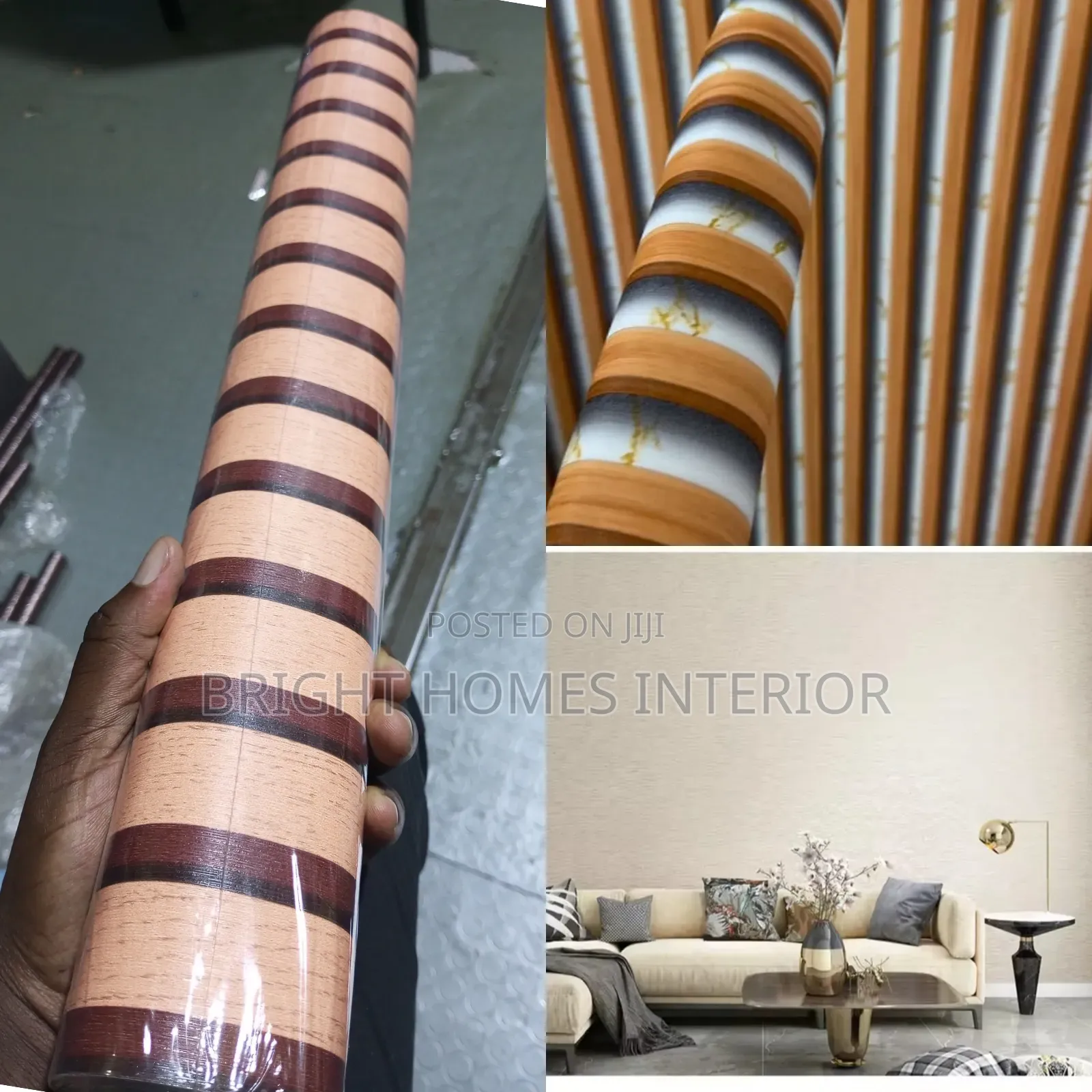 Flutted Panel Wallpaper Lines Wallpaper