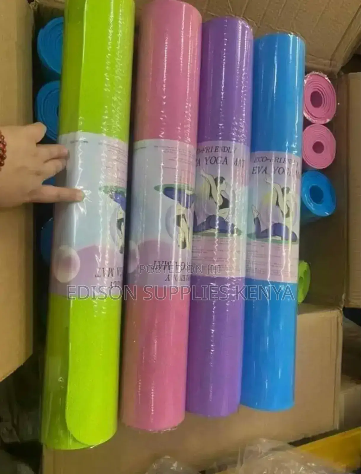 Yoga Mat Foam Yoga Mat for Pilates, Home Workout, Gymnastics