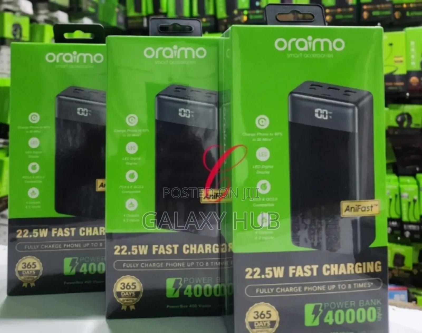 Oraimo Opb-7400q *40,000mah 22.5w* Fast Charging Power Bank