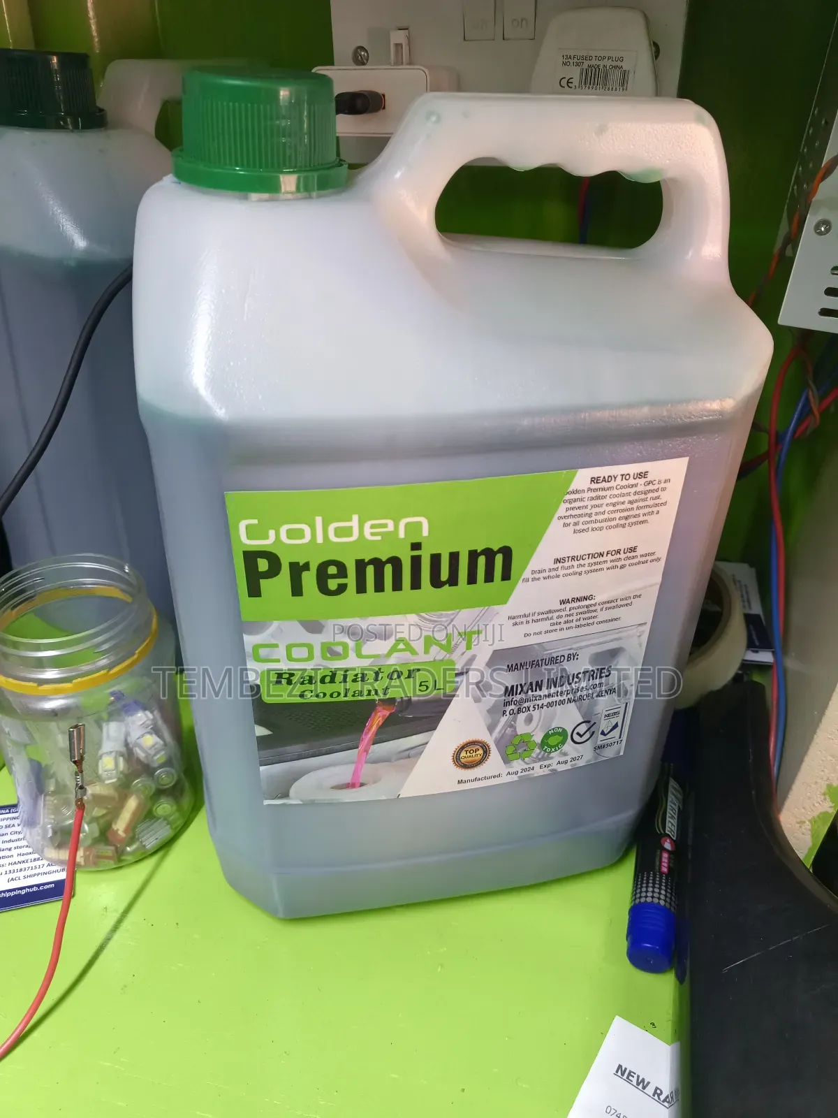 Five Liters Coolant Red/Green