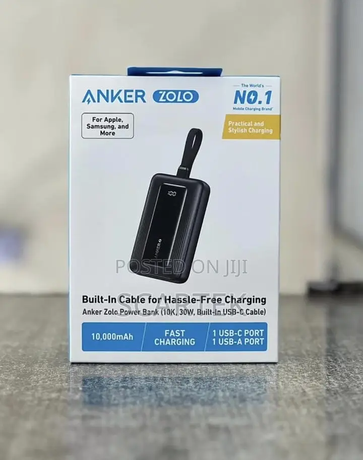Anker 30w 10000 Mah With Built In Cables