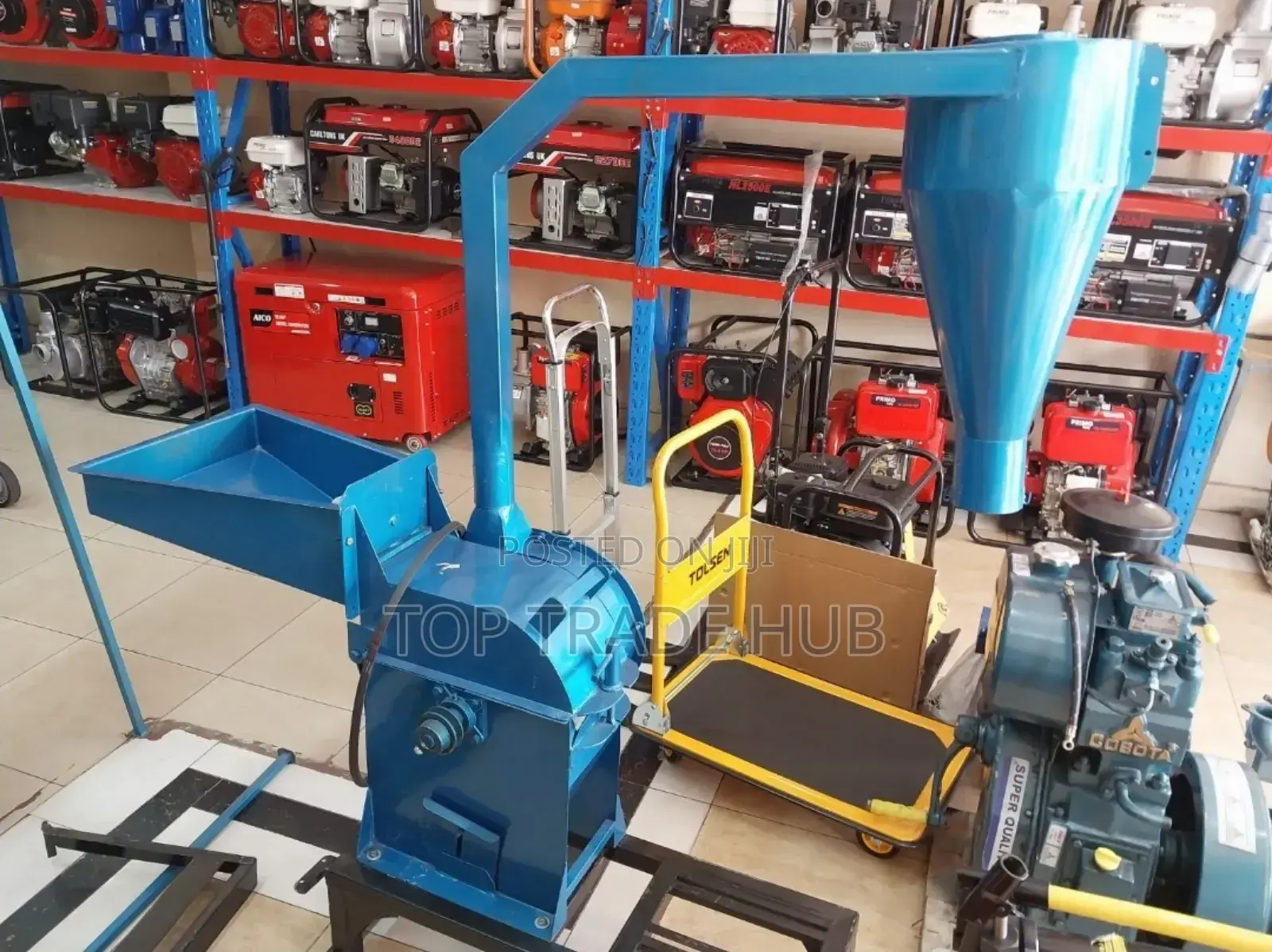 Heavy-Duty Posho Mill Available Without Motor/Engine