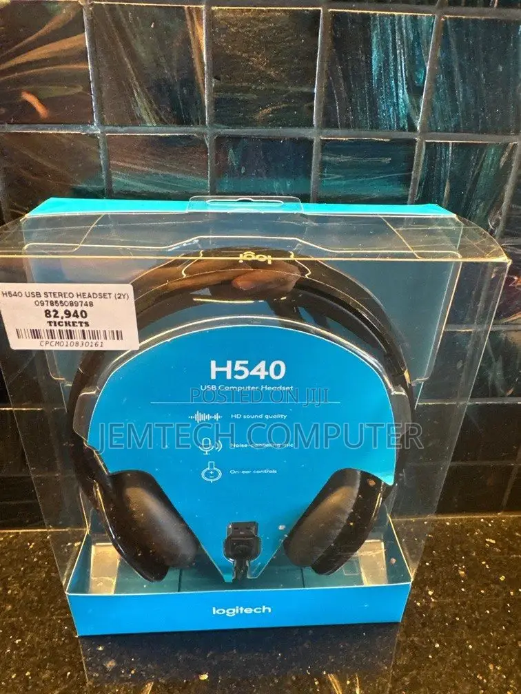 Logitech H540 USB Computer Headset Wired Head-Band Office