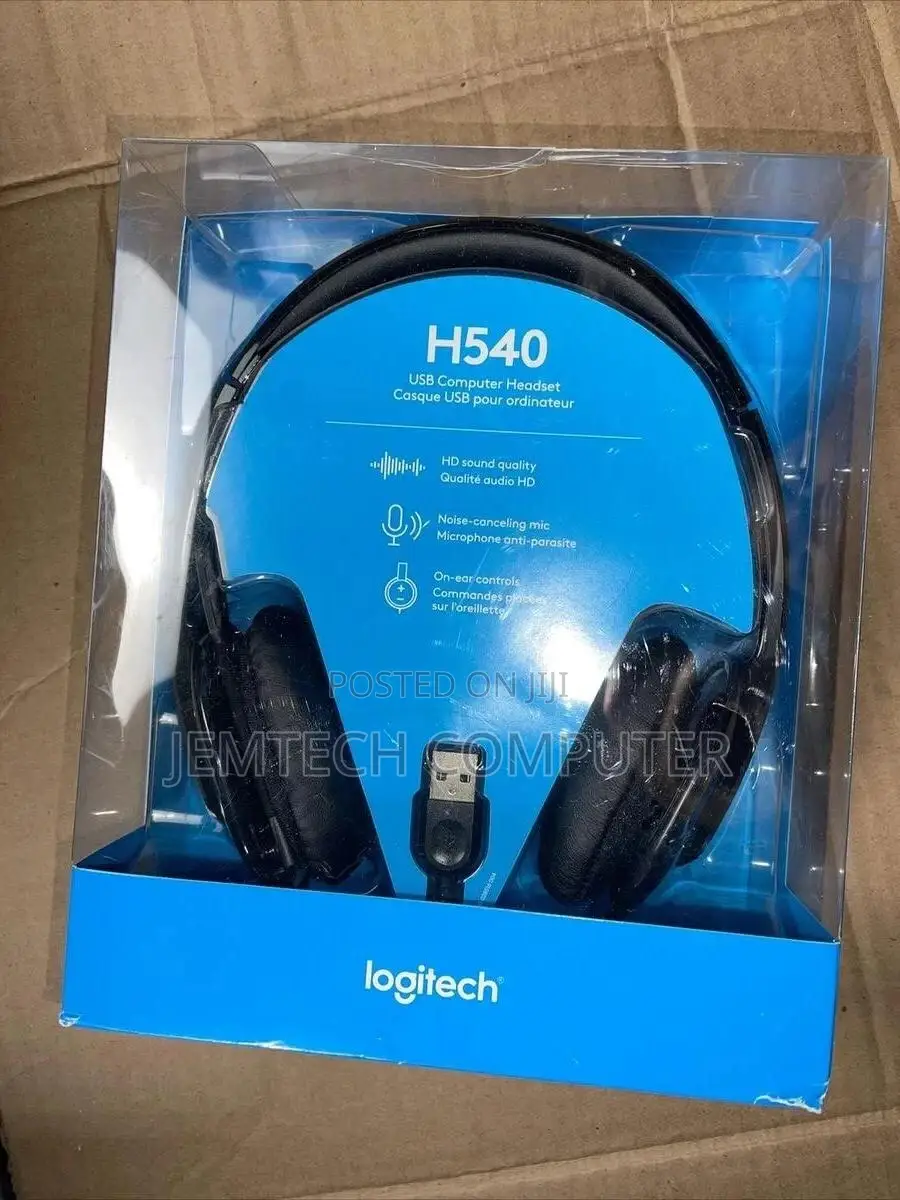 Logitech H540 USB Computer Headset Wired Head-Band Office