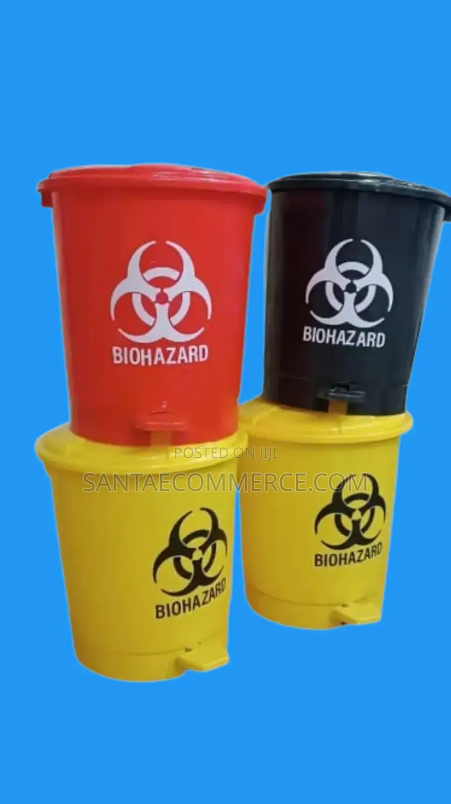 10L Pedal Biohazard Waste Bin Dustbin