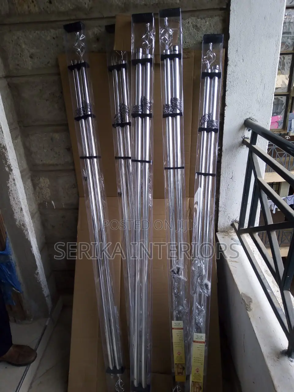 Silver Curtain Rods