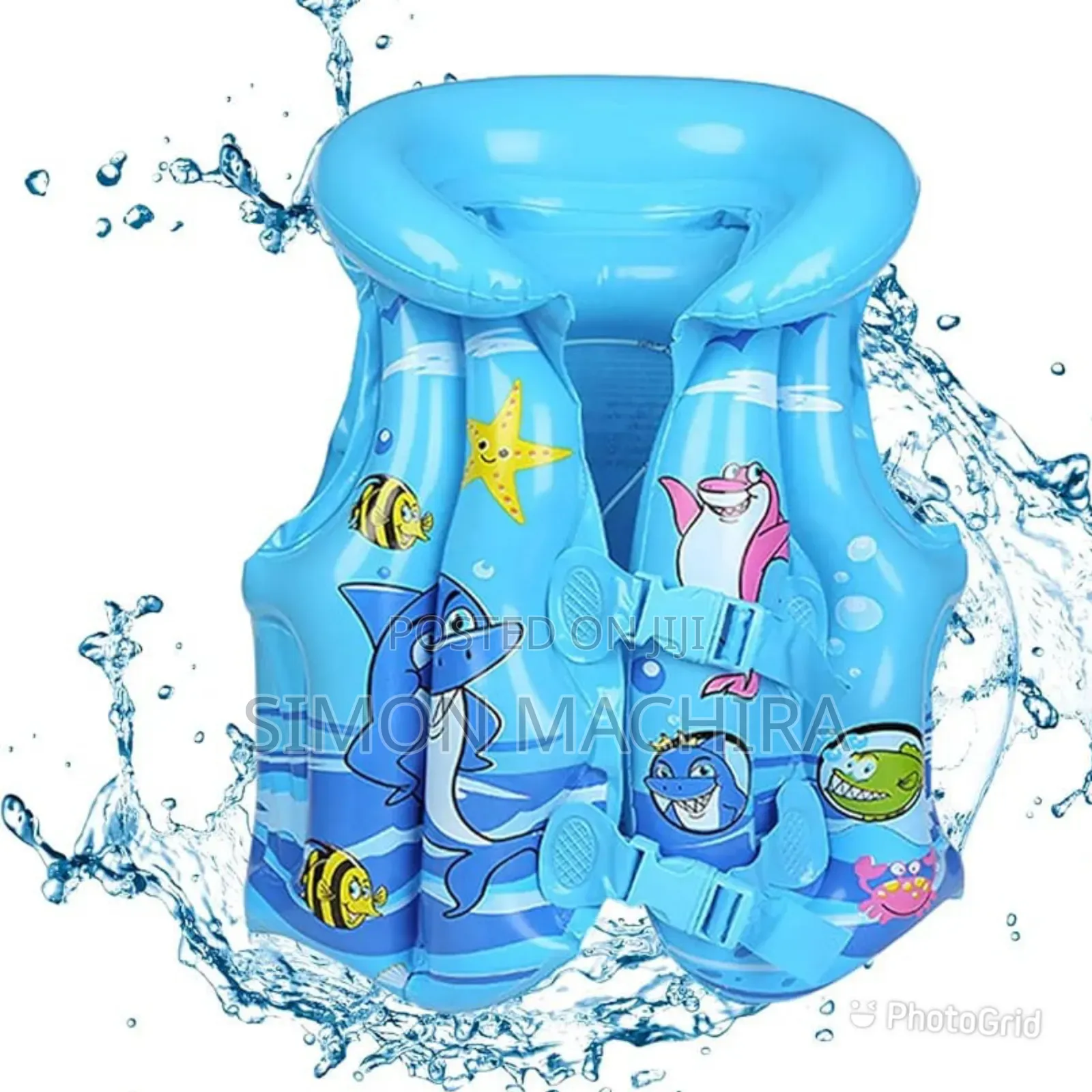 Inflatable Kids Blue and Pink Swimming Jackets