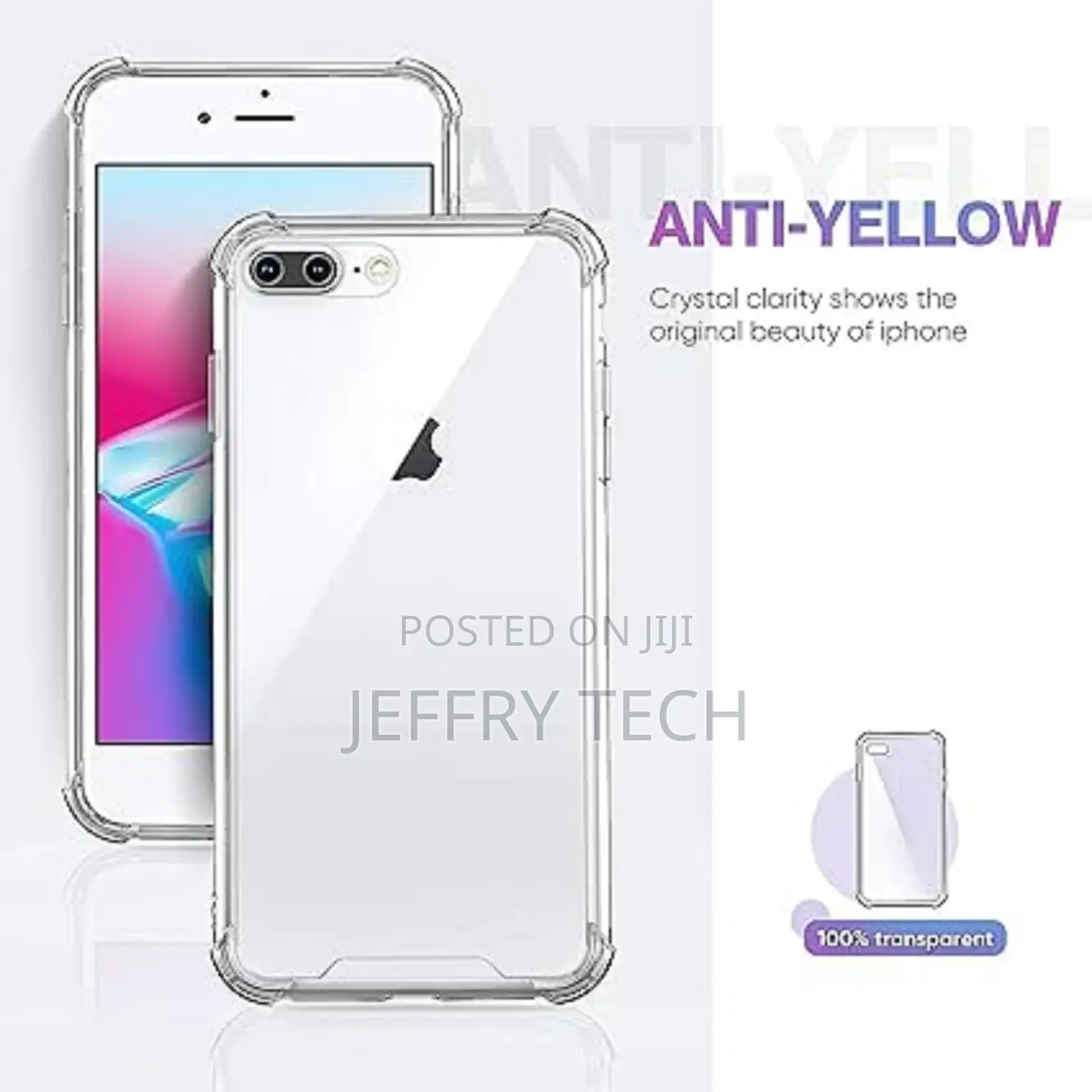 Soft TPU Transparent Back Cover for Apple iPhone 7 Plus