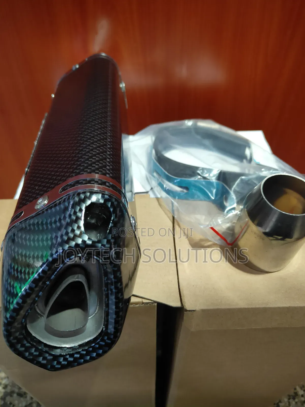 Exhaust Muffler Carbon Fiber 1.5-2" With Removable Db Killer