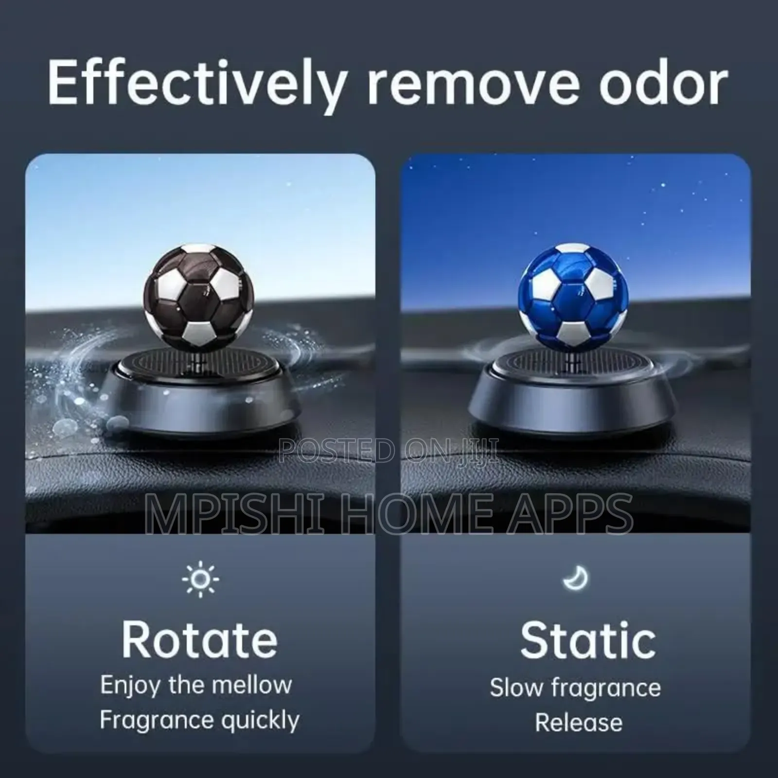 Solar Car Scent Diffuser Football Series