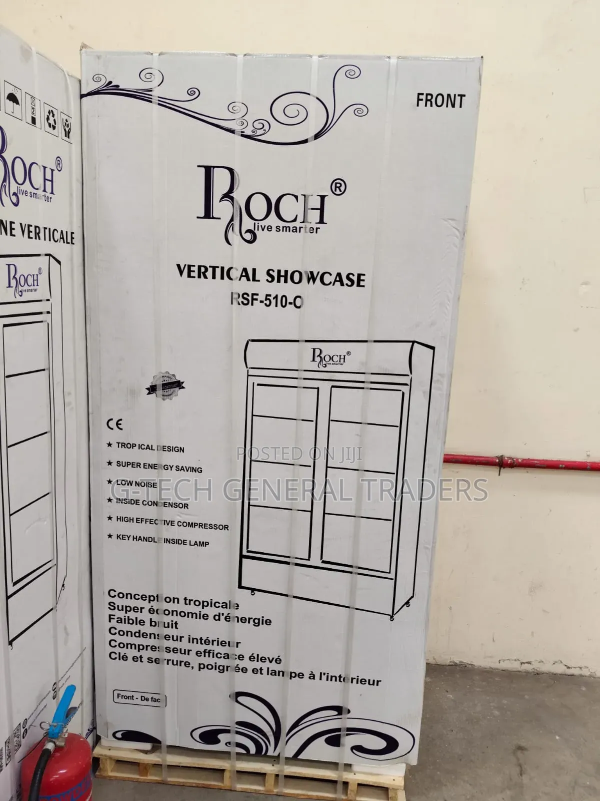 Roch Double Door Showcase 510l Display Fridge