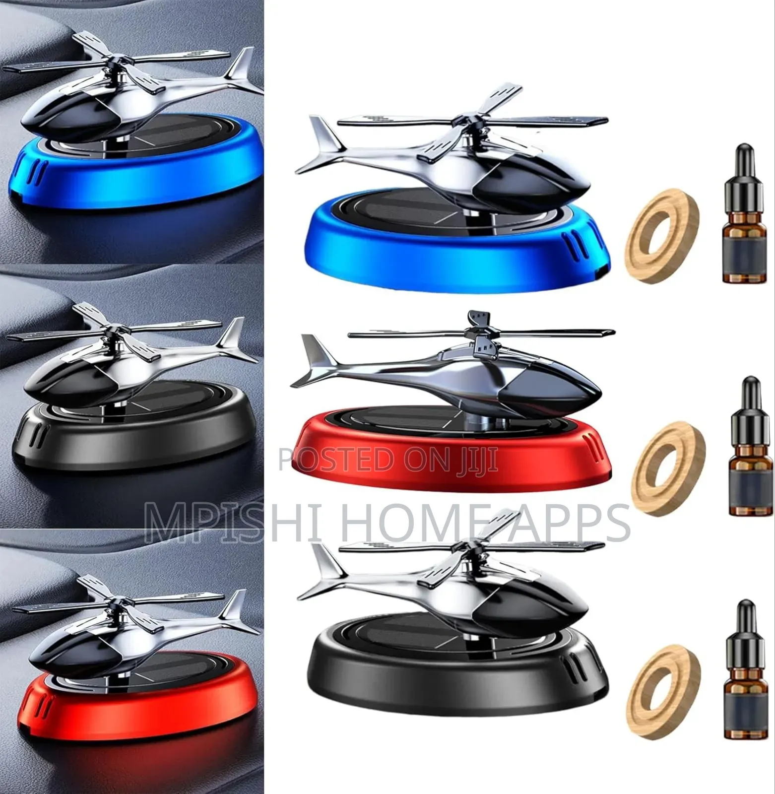Solar Car Air Freshener Helicopter