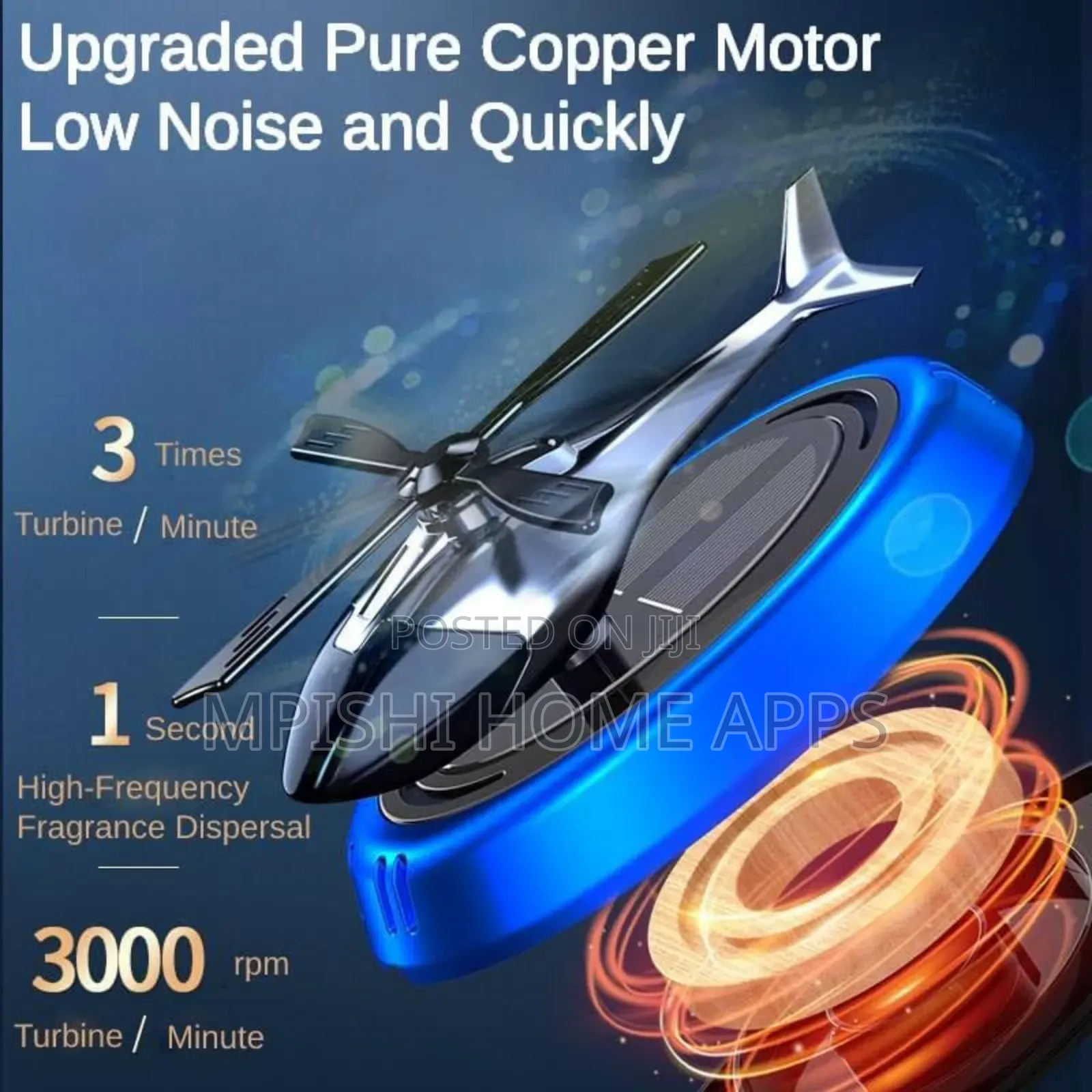 Solar Car Air Freshener Helicopter