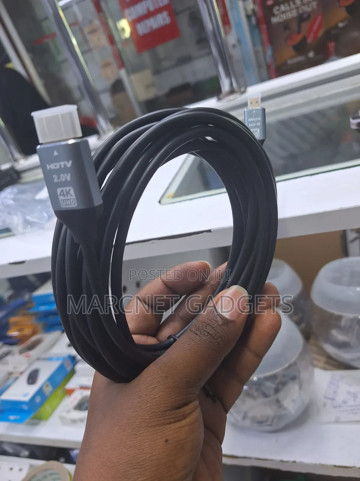 Metallic Shielded Micro Hdmi to Hdmi 5 Meters