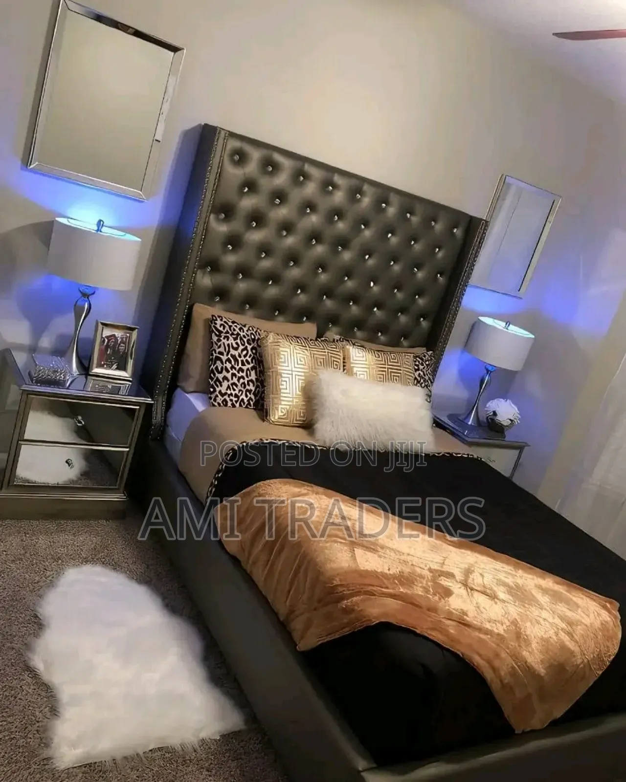 Lexin Leather Chester Bed 4*6 Size