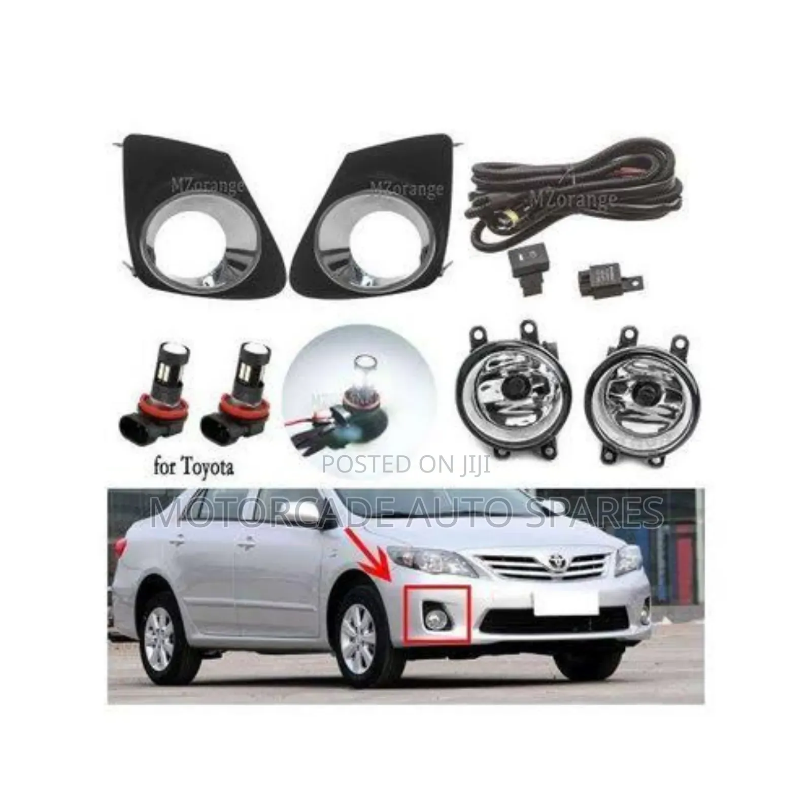 Toyota Corolla ZRE 2012/2013 Fog Lights Set