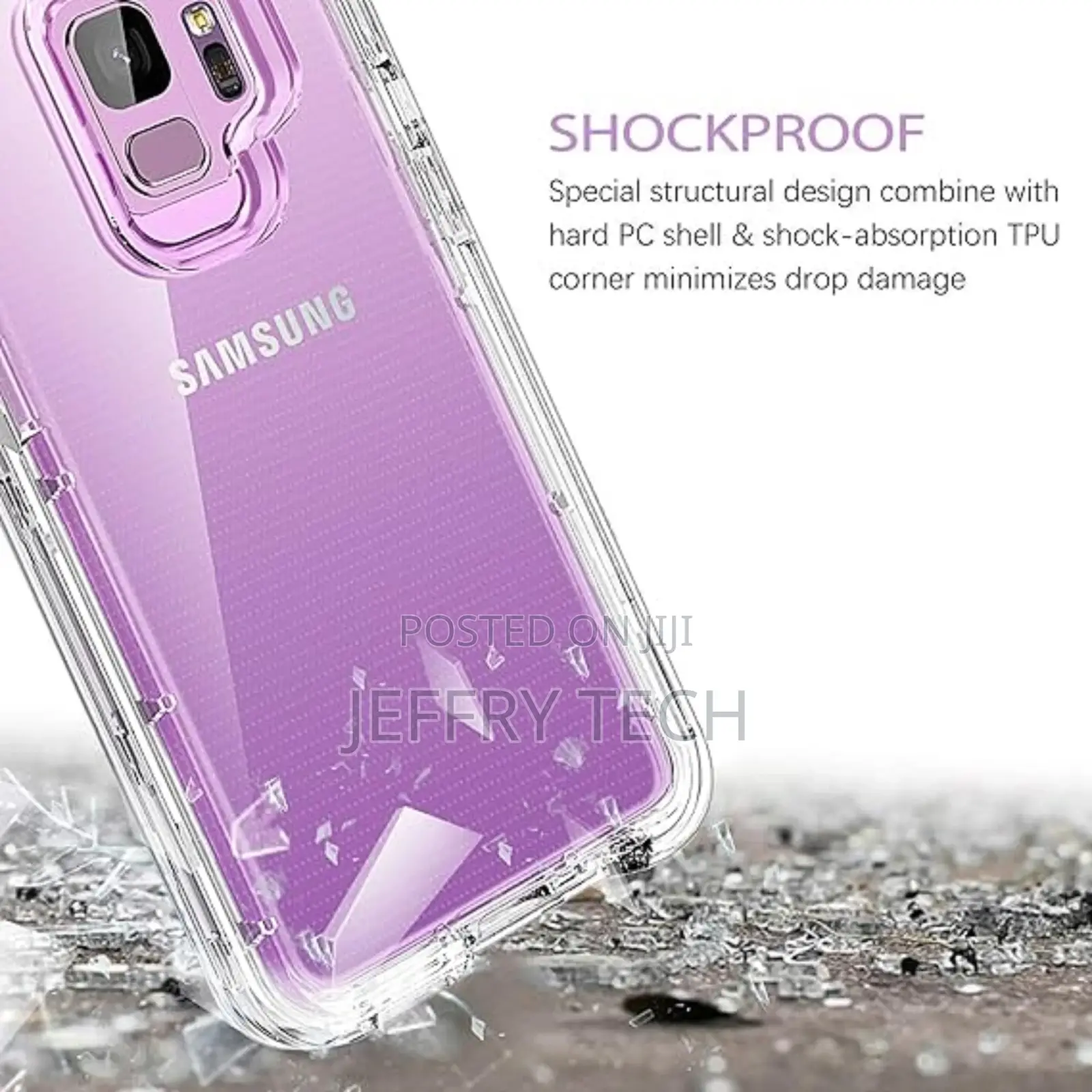 Transparent TPU Protective Clear Case for Samsung Galaxy S9