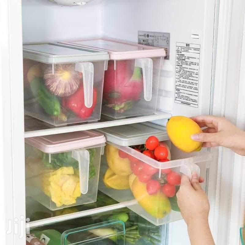 4pcs Plastic Freezer Containers With Handle