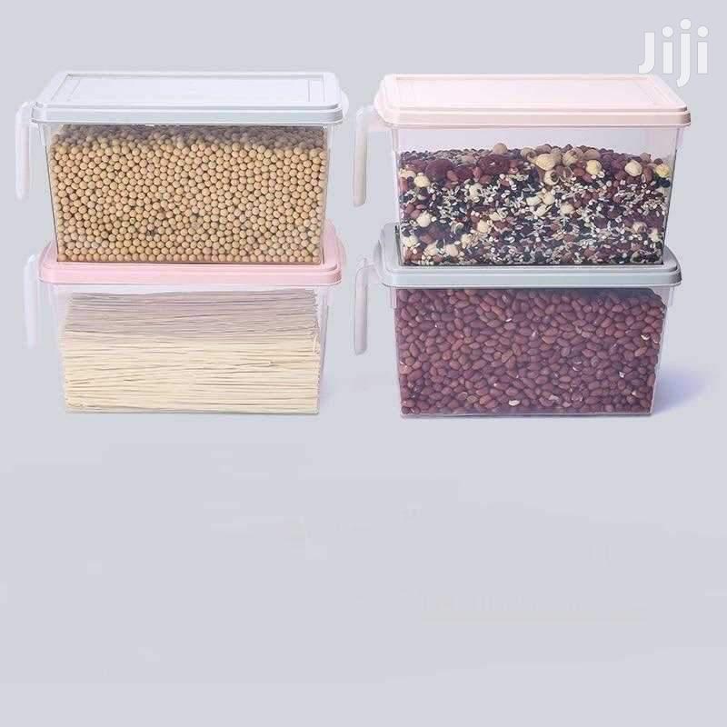 4pcs Plastic Freezer Containers With Handle