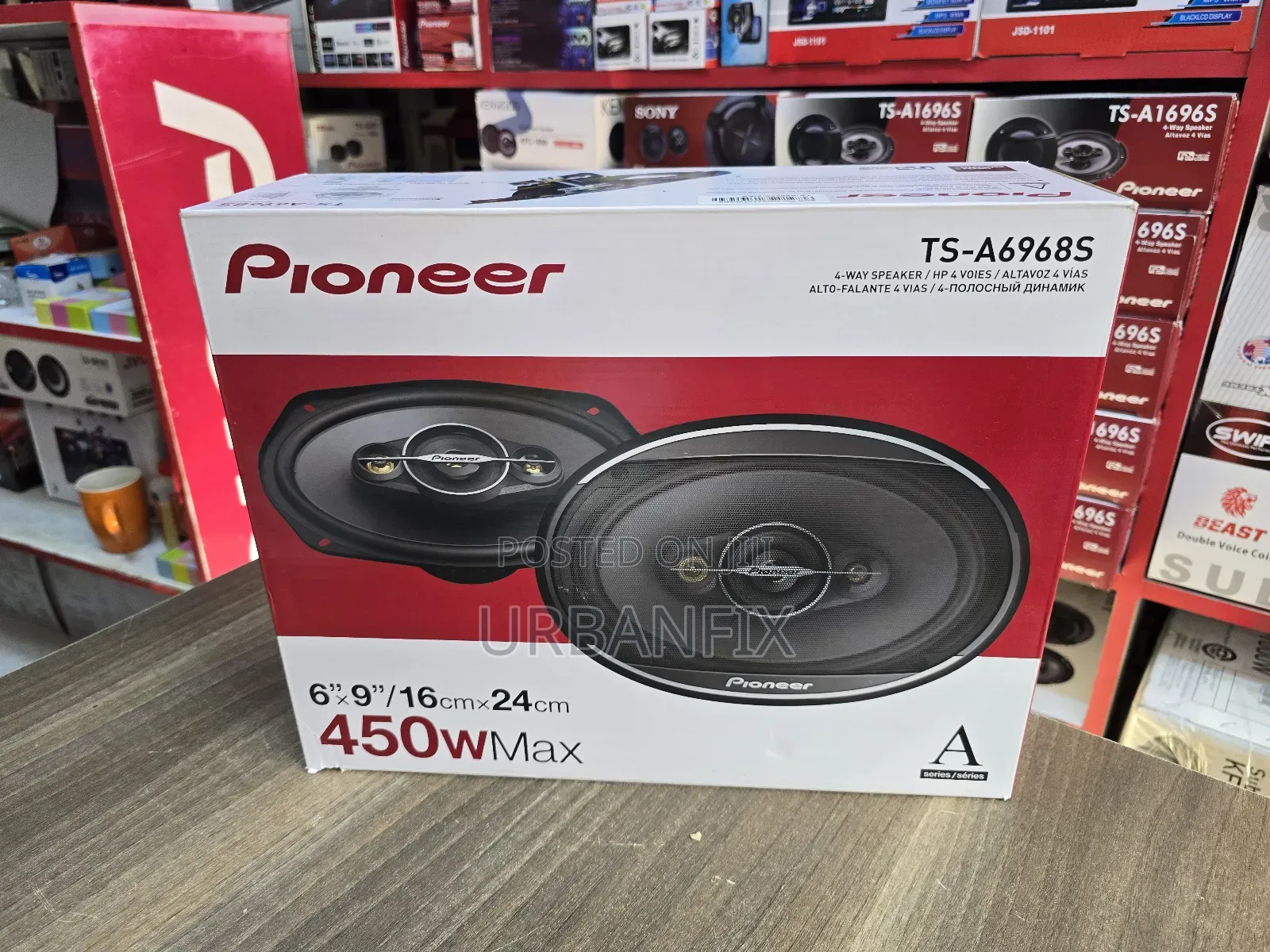 Pioneer 450watts 6 by 9 Oval Midrange Speakers