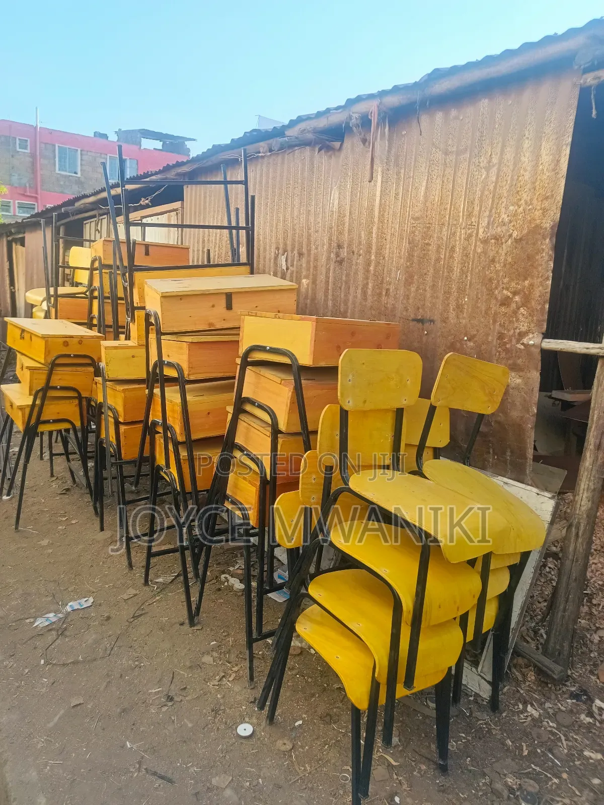 Cyprus School Lockers and Chairs 