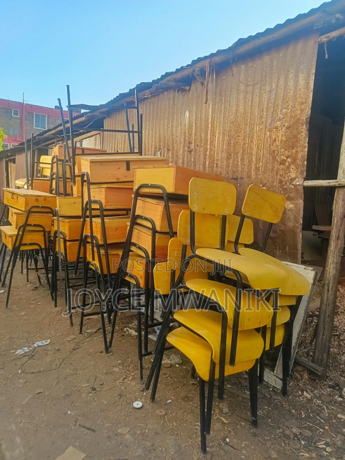 Cyprus School Lockers and Chairs 