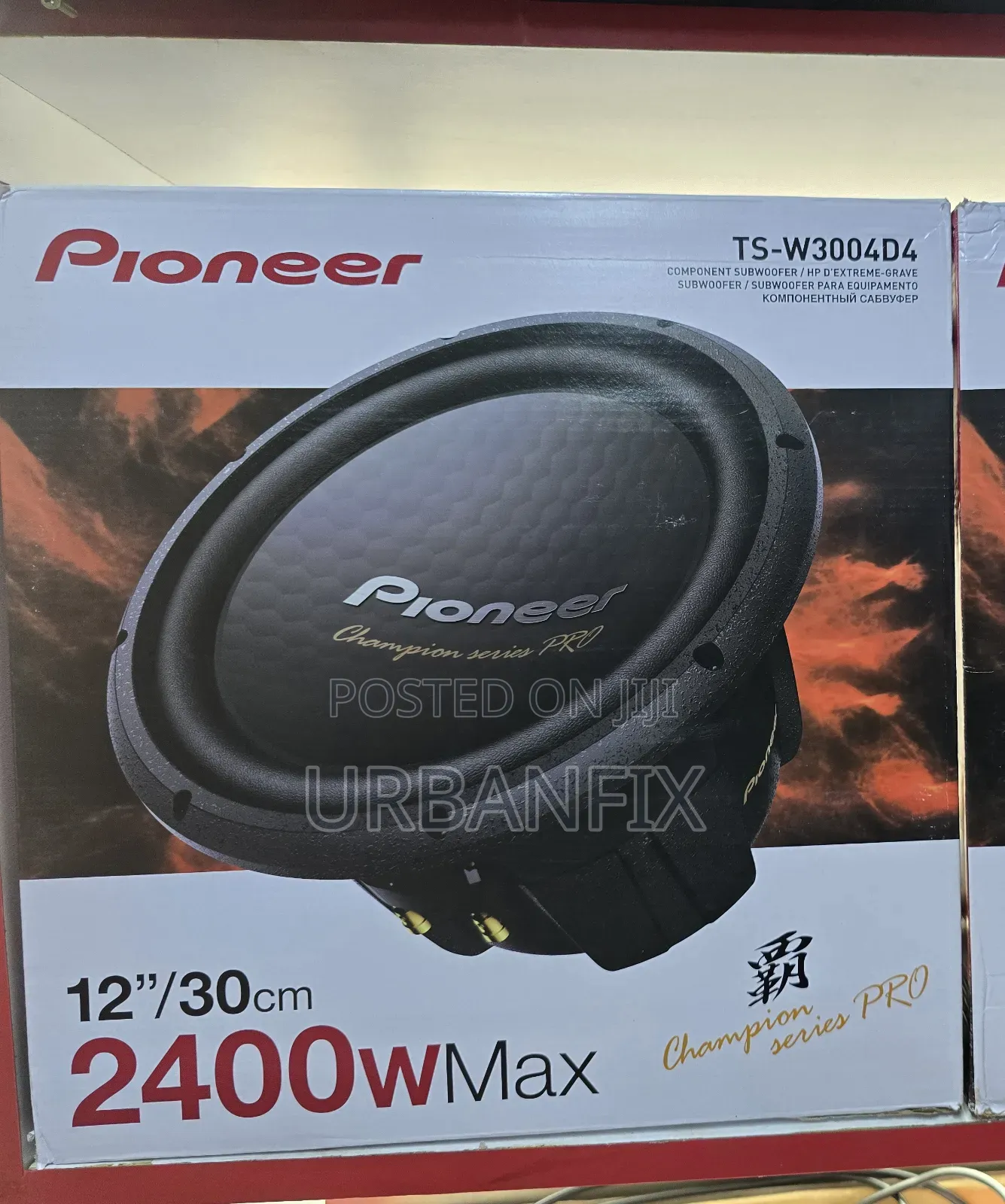 2400watts 12 Inch Pioneer Ts-W3004d4 Bass Subwoofer