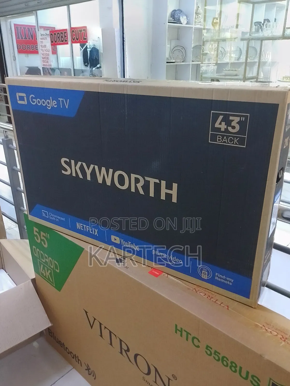 Skyworth 43" Frameless Smart Google Tv With Prime Video