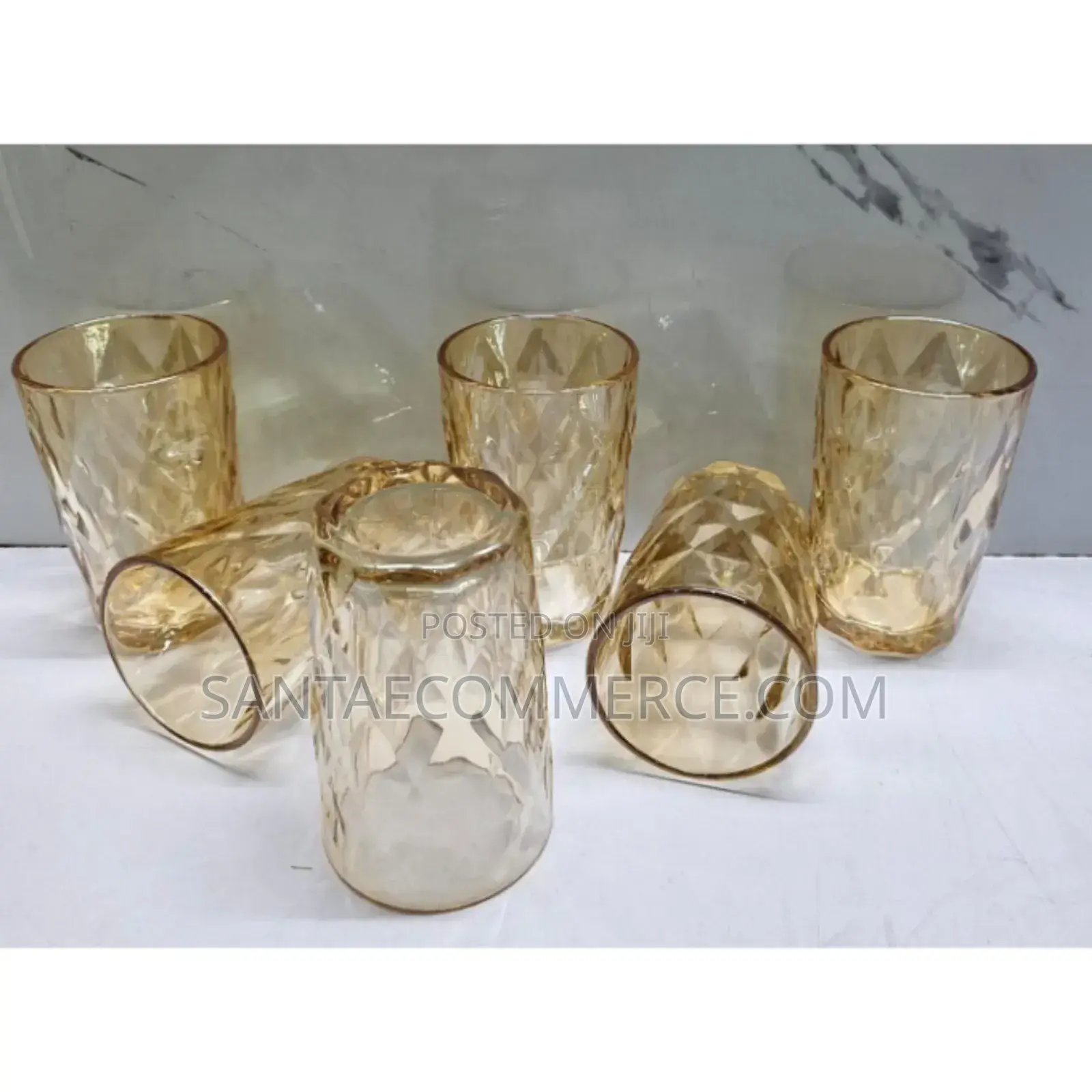 6 Pieces 260ml Heavy Gauge Water Glass
