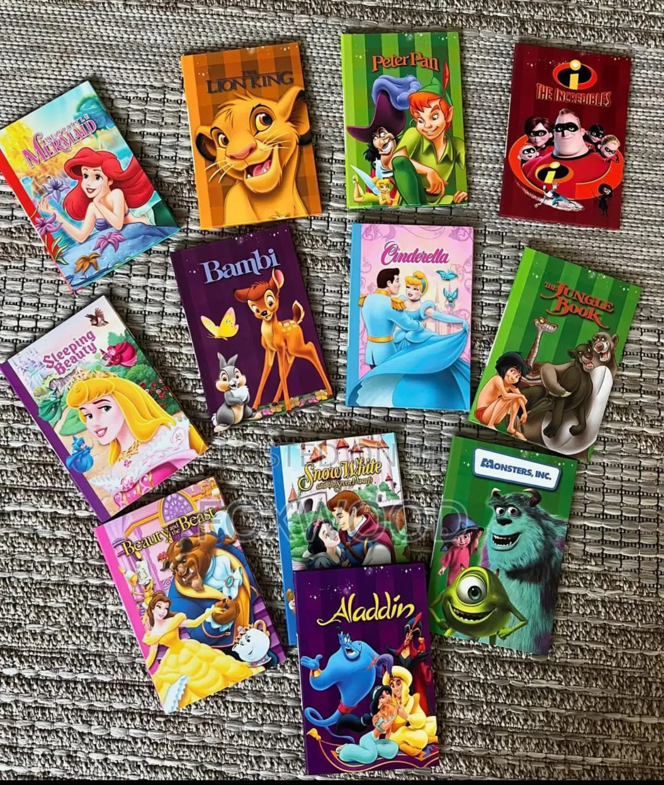 Disney Mini Story Book Library for Kids Set of 12