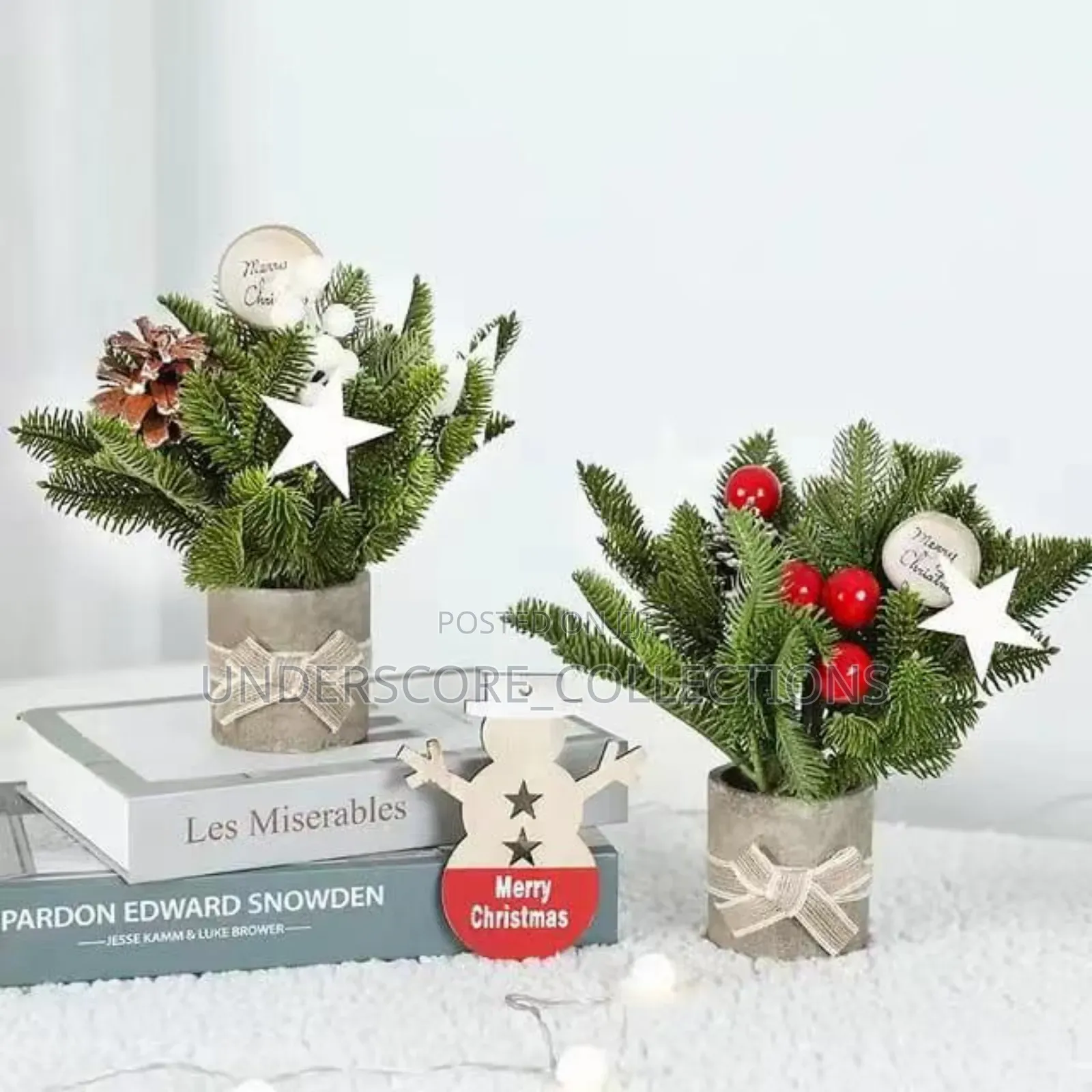 *1pcs Tabletop Exquisite Mini Christmas Tree Stump Home.