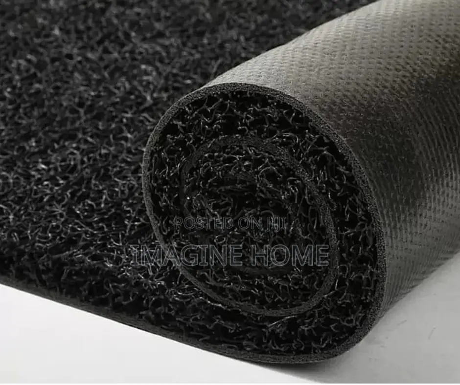 Unique Black Door Decoration Spaghetti Carpet Matt