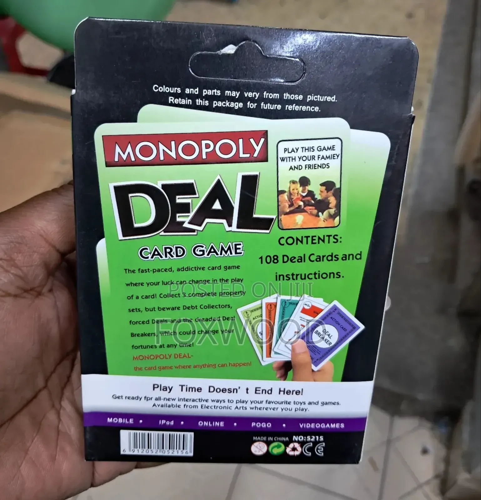 Monopoly Deal Card Game English Version