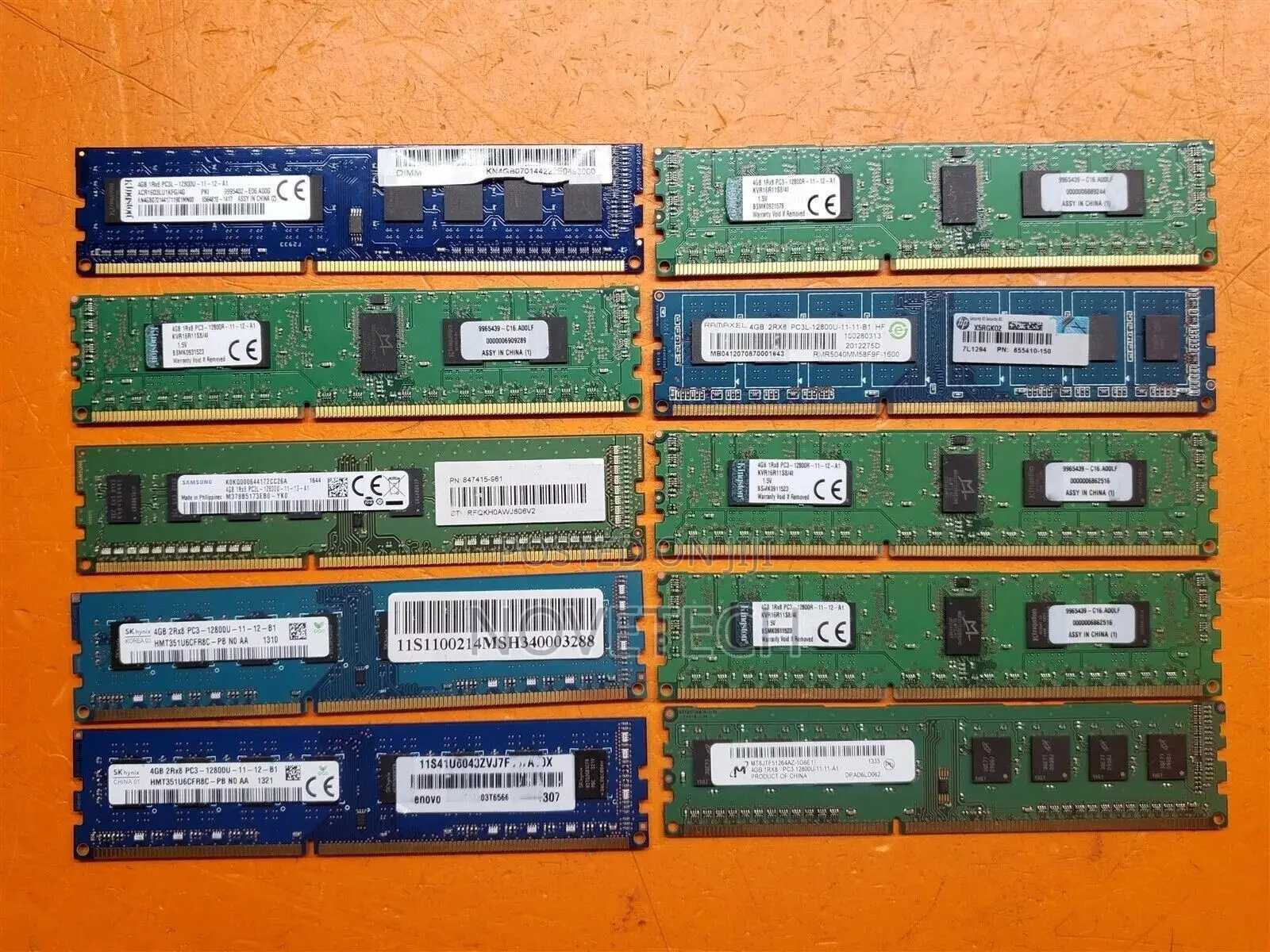 Desktop Computer 4gb Pc3-12800 Ddr3-1600 RAM Memory Sticks